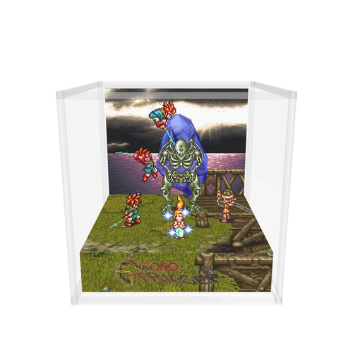 Chrono Trigger Bridge case version inspired memory diorama cube 3D model
