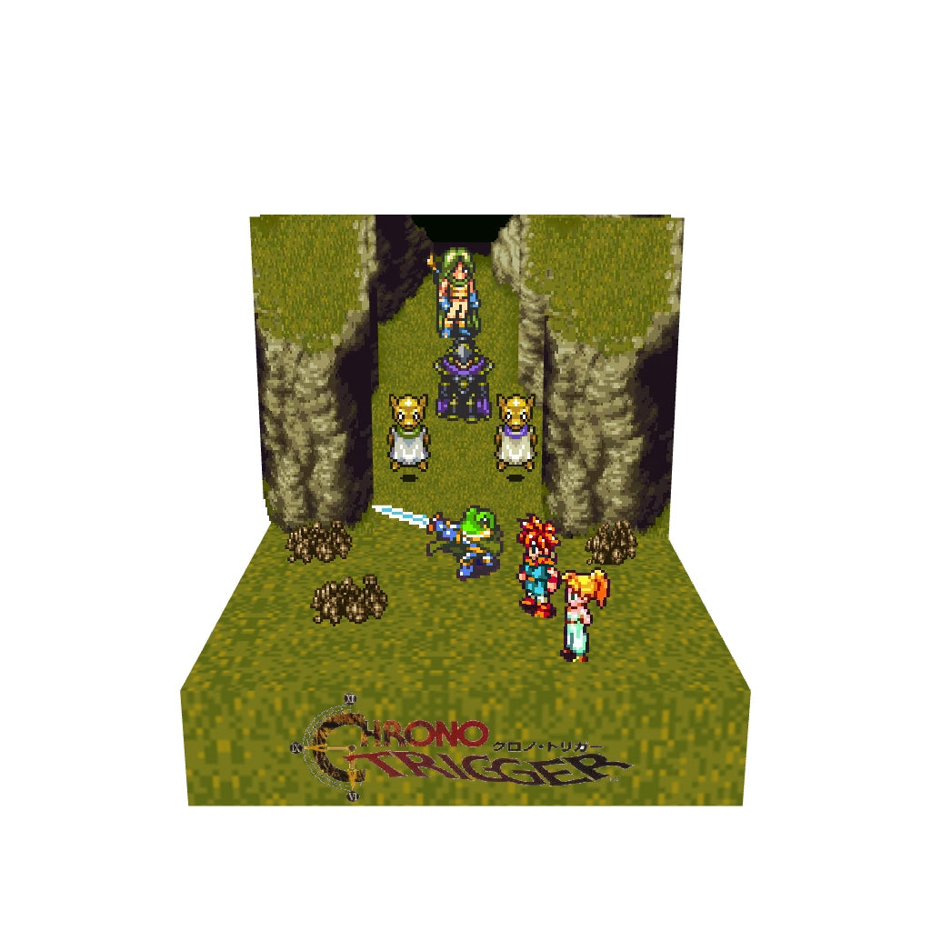 Chrono Trigger Glenn Frog Legacy inspired memory diorama cube 3D model