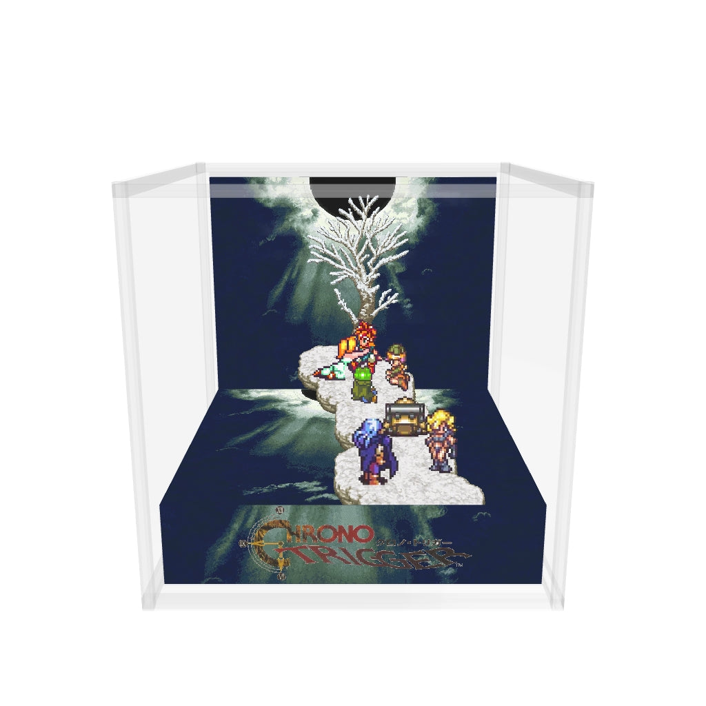 Chrono Trigger Death Peak case version inspired memory diorama cube 3D model