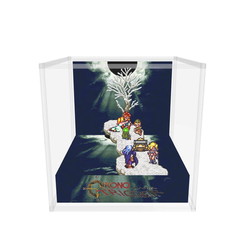 Chrono Trigger Death Peak case version inspired memory diorama cube 3D model