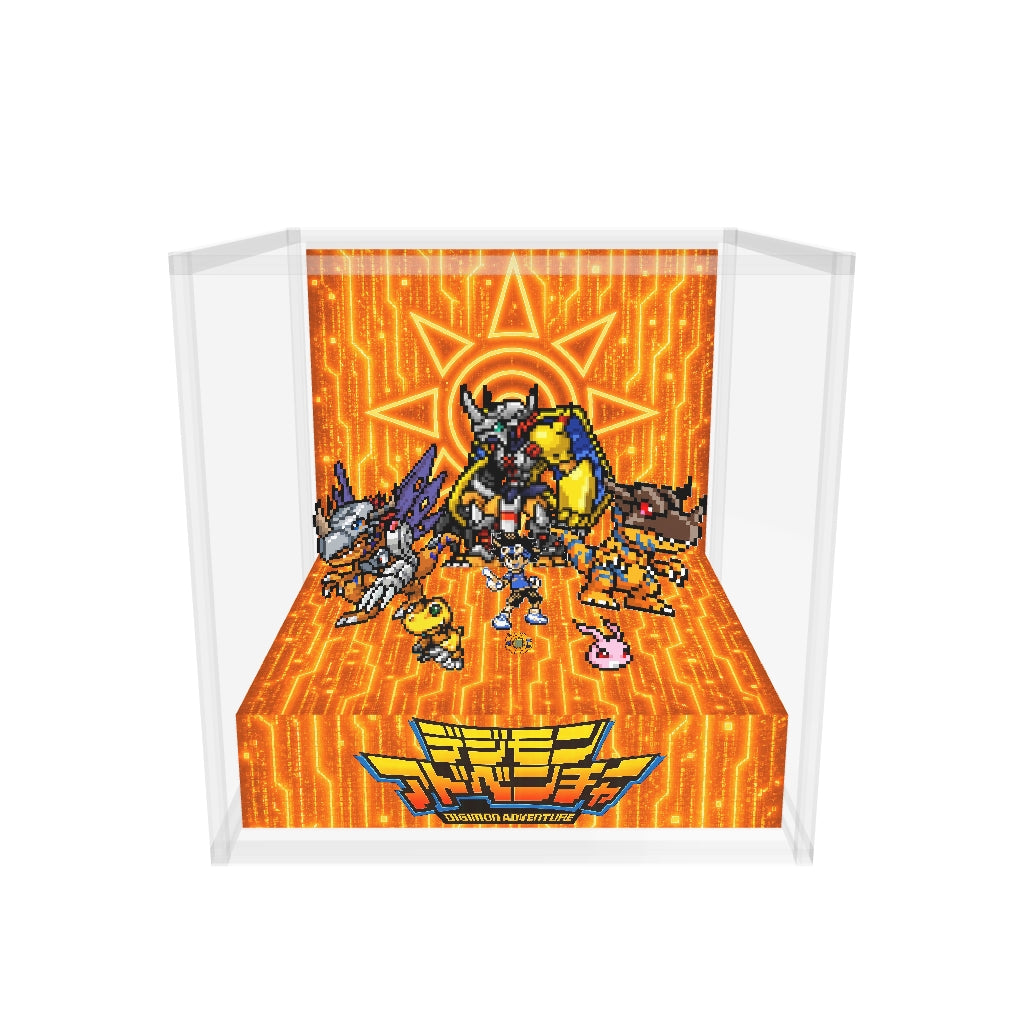 Digimon inspired Courage memory diorama cube 3D model