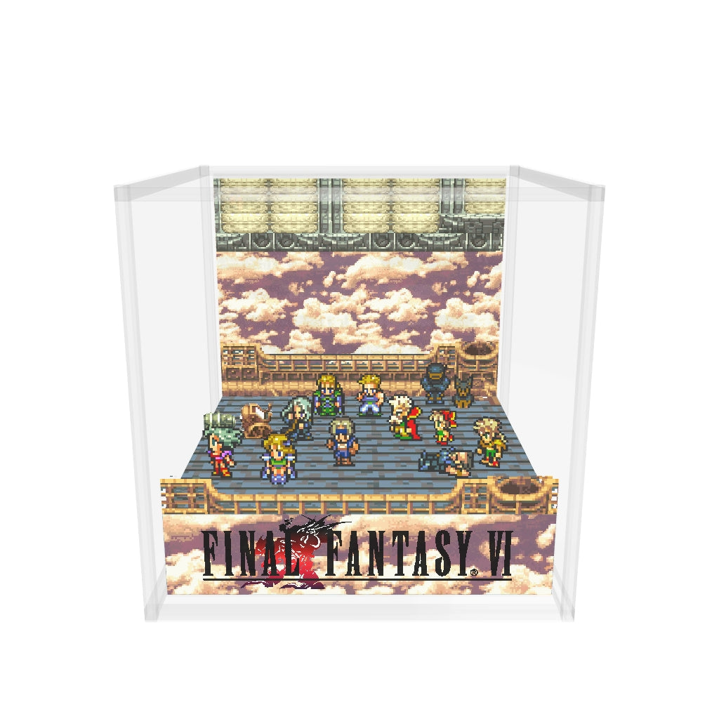 Final Fantasy 6 crew inspired memory diorama cube