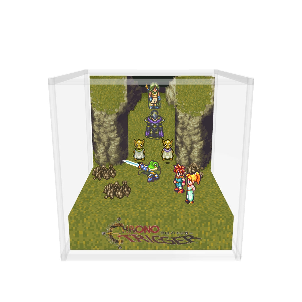 Chrono Trigger Frog Magic Cave case version inspired memory diorama cube 3D model