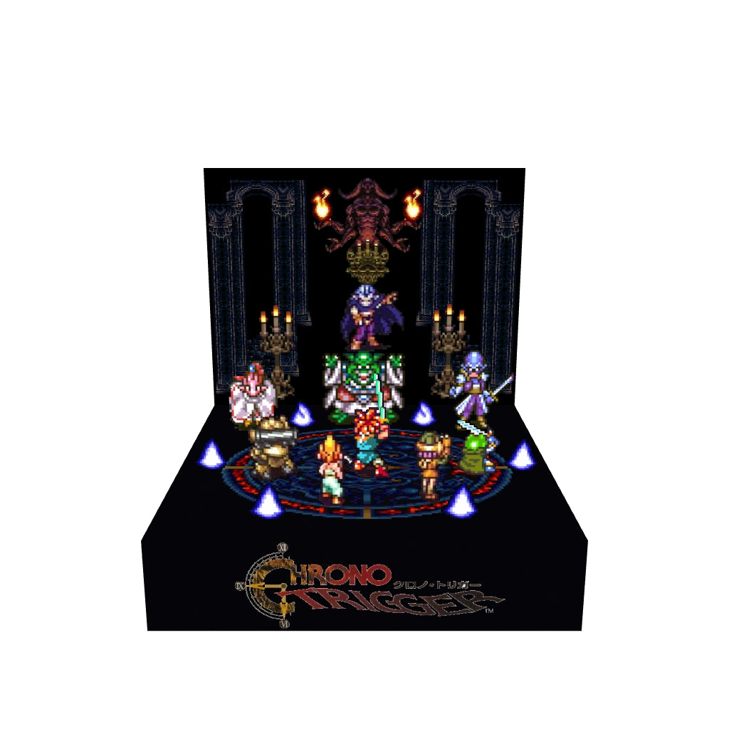 Chrono Trigger Magus crew battle inspired memory diorama cube 3D model