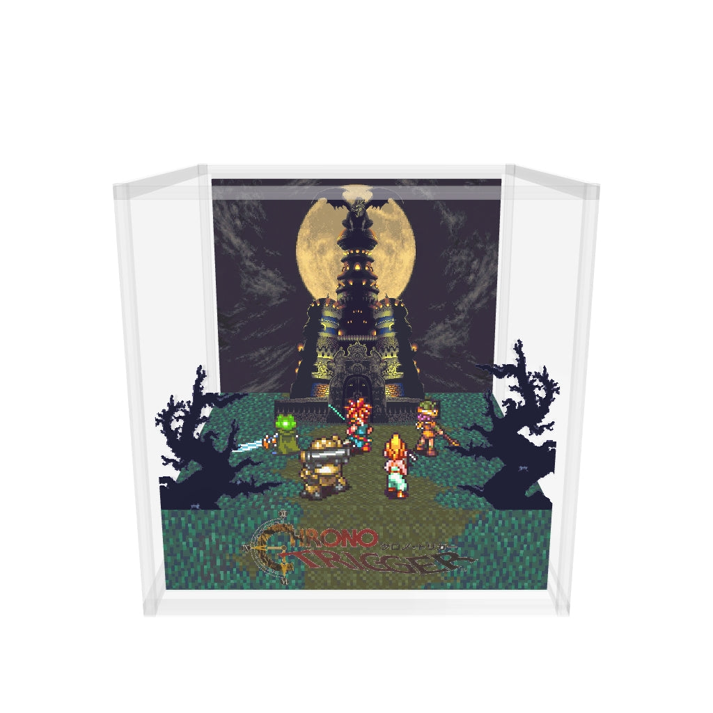 Chrono Trigger Magus Tower case version inspired memory diorama cube 3D model