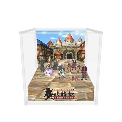 Brave Fencer Musashi kingdom cast handcrafted 11 cm memory diorama cube
