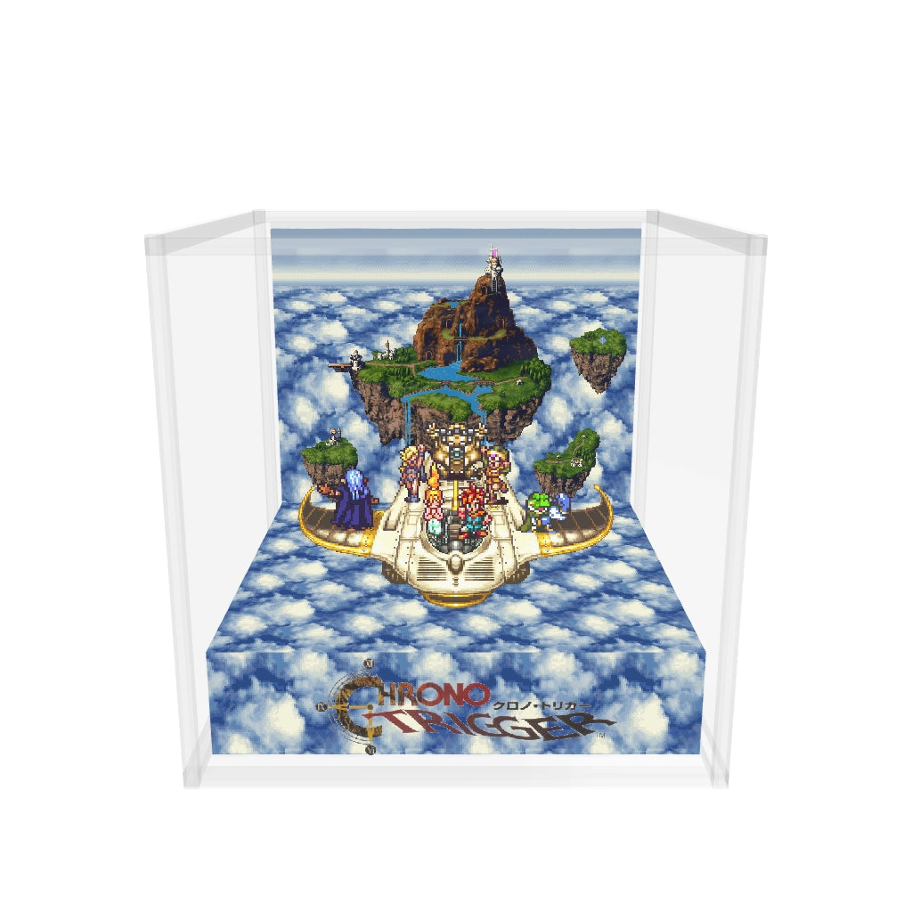 Chrono Trigger Zeal Kingdom case version inspired memory diorama cube 3D model